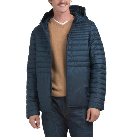 PAJAR Navy Eriksson Hooded Packable Puffer - Picture 1 of 2